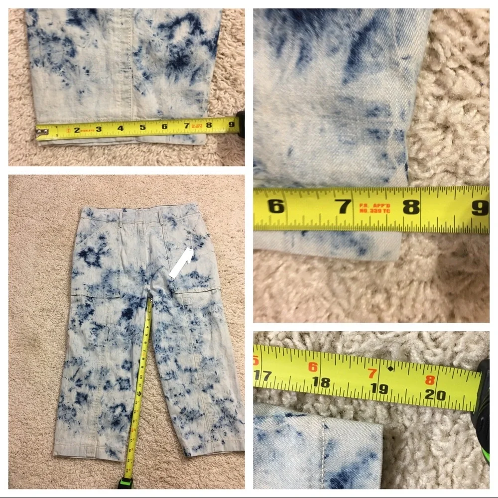 NWT Victor Alfaro Shibori-Dyed Japanese Cargo